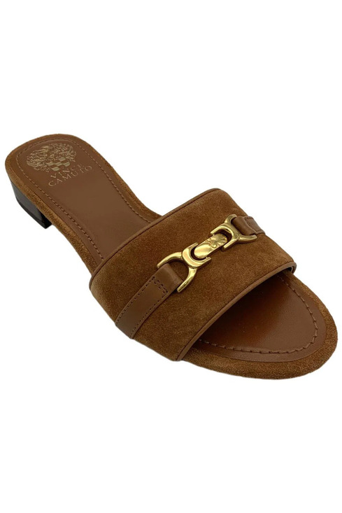 Vince Camuto Shoes - Vince Camuto Women's Leather or Raffia Slide Sandals Maxine Carmello - Medium